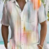 Summer 3D Art Geometric Lines Leisure Vacation Hawaiian Shirt HWBN2765071 - Beltina