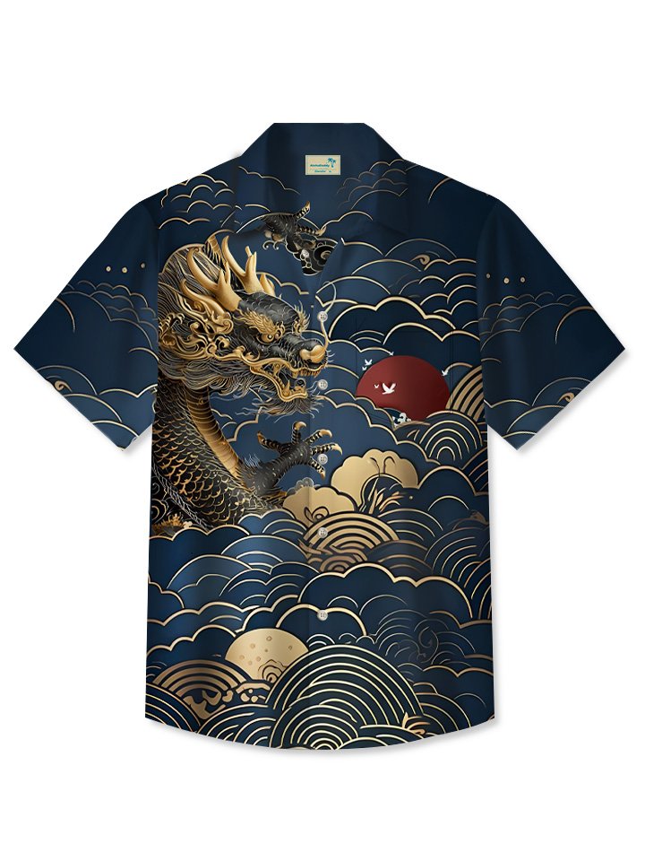 summer-beach-clouds-dragon-casual-vacation-hawaiian-shirt