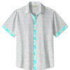 Summer Ethnic Style Pattern Simple Fine Lines Casual Commuting 50s Vintage Bowling Hawaiian Shirt HWBN2765327 - Beltina
