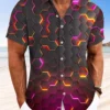 Summer Geometric Pattern 3D Stereo Men's Casual Vacation Hawaiian Shirt HWBN2765072 - Beltina