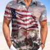 Summer Holiday Independence Day Flag Retro Casual Vacation Hawaiian Shirt HWBN2765196 - Beltina
