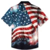 Summer Independence Day Holiday Flag Retro Casual Vacation Hawaiian Shirt HWBN2765306 - Beltina