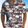 Summer Independence Day Holiday Skull Retro Casual Vacation Hawaiian Shirt HWBN2765202 - Beltina