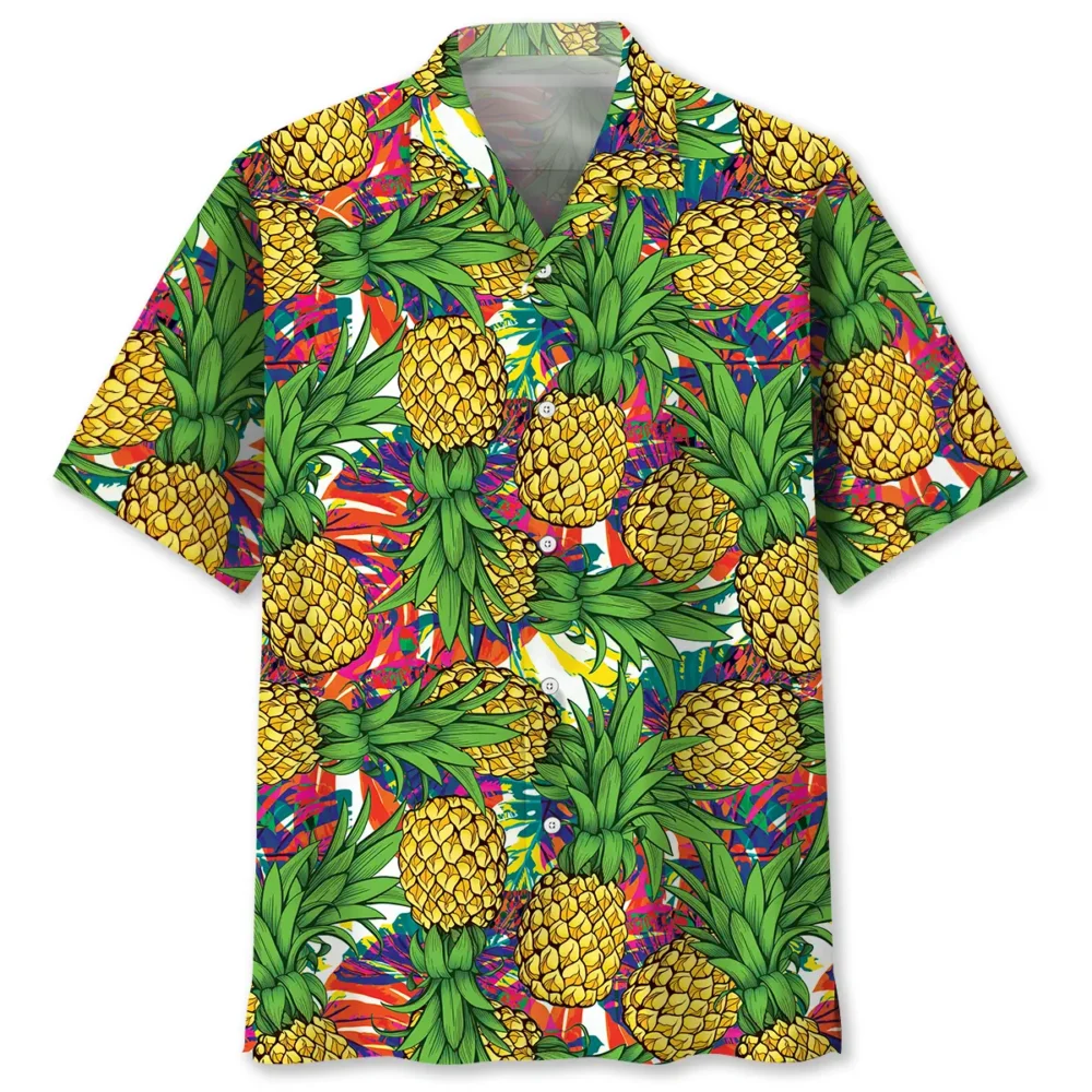 Summer Pineapple Hawaiian Shirt Men HWBN2763030 - Beltina
