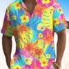 Summer Tropical Plant Flower Casual Beach Vacation Hawaiian Shirt HWBN2765058 - Beltina