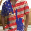 Summer Vintage Independence Day Flag Vacation Casual Hawaiian Shirt HWBN2765199 - Beltina