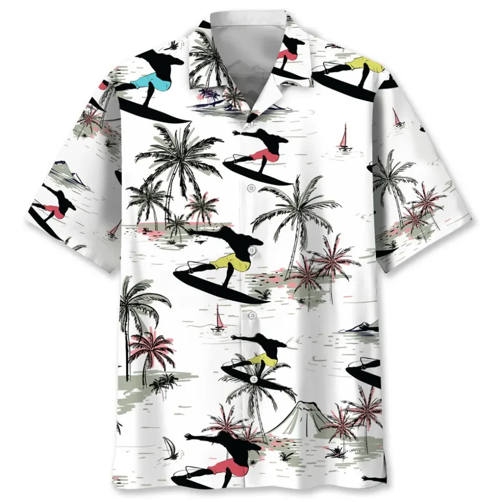 Surfing Coconut Hawaiian Shirt HWBN2762615 - Beltina