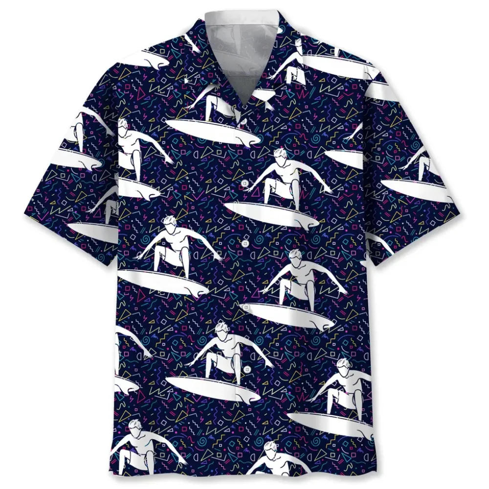 Surfing Color Hawaiian Shirt HWBN2762618 - Beltina