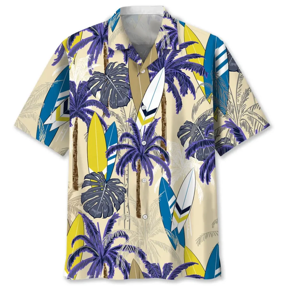 Surfing Palm Hawaiian Shirt HWBN2762620 - Beltina