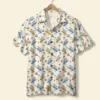 Surfing Unisex Hawaiian Shirt Aloha Shirt Summer Vibe Surfing Shark & Palm Trees Pattern HWBN2765584 - Beltina