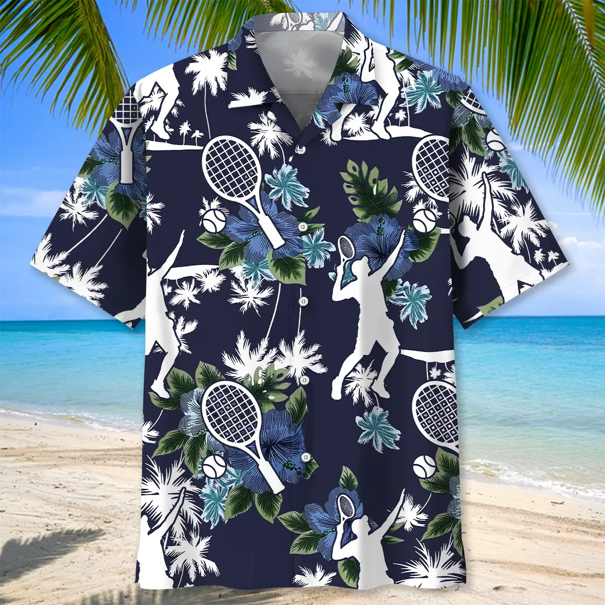 tennis-blue-nature-hawaiian-shirt-1