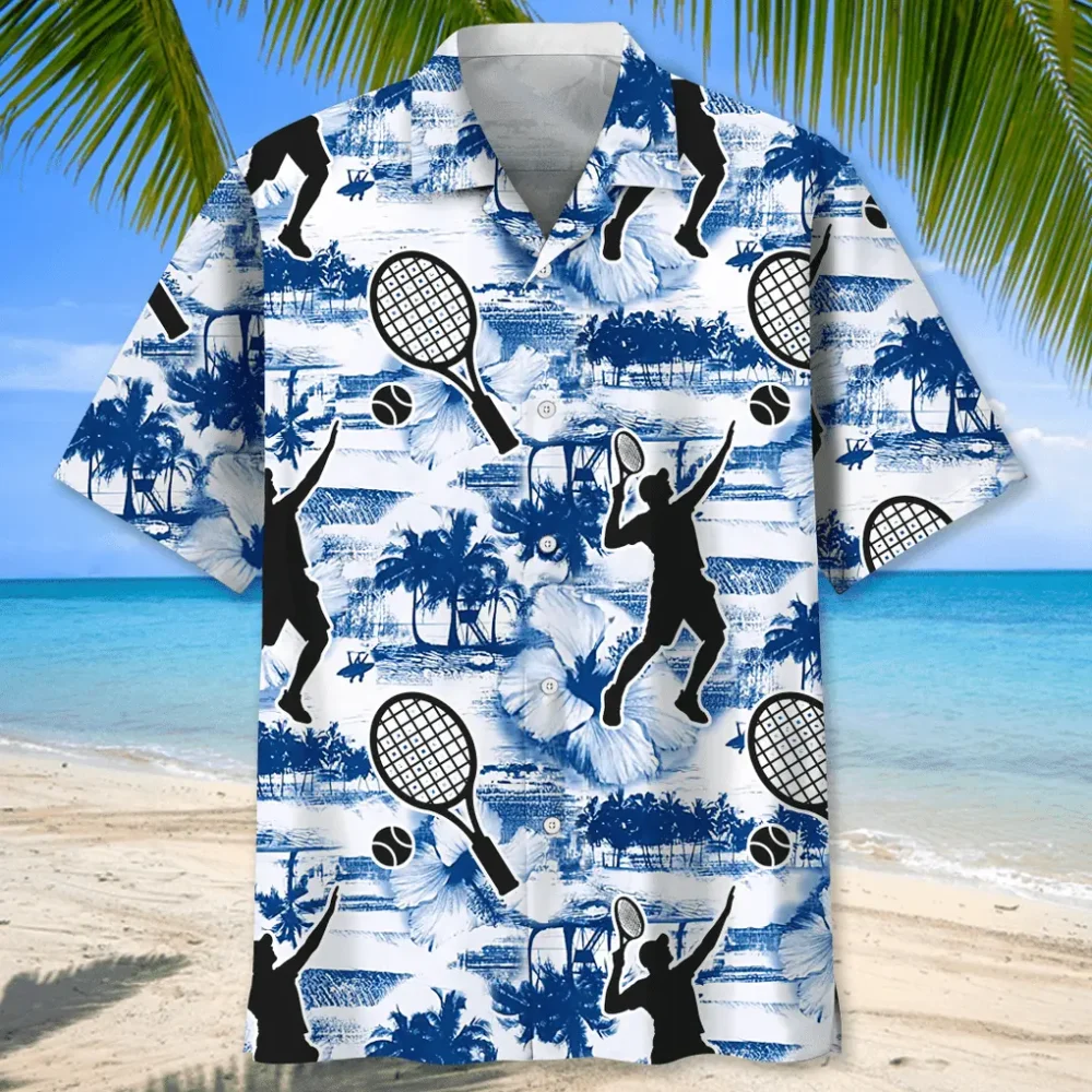 Tennis Blue Nature Hawaiian Shirt HWBN2762629 - Beltina