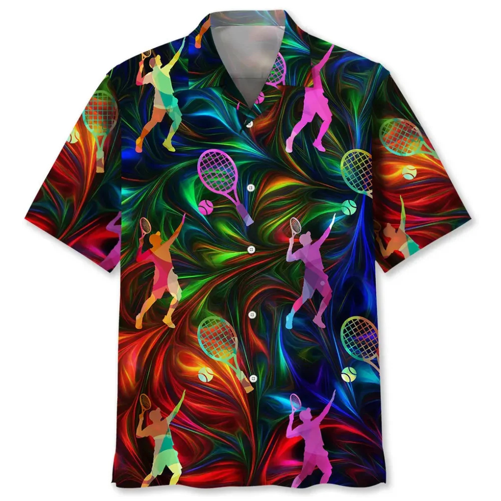 Tennis Color Hawaiian Shirt HWBN2762630 - Beltina