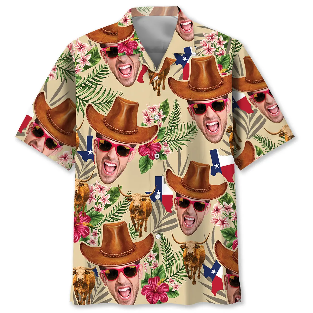 texas-cowboy-custom-face-hawaiian-shirt-1
