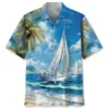 Tranquil Sailboat Vintage Hawaiian Shirt HWBN2763430 - Beltina