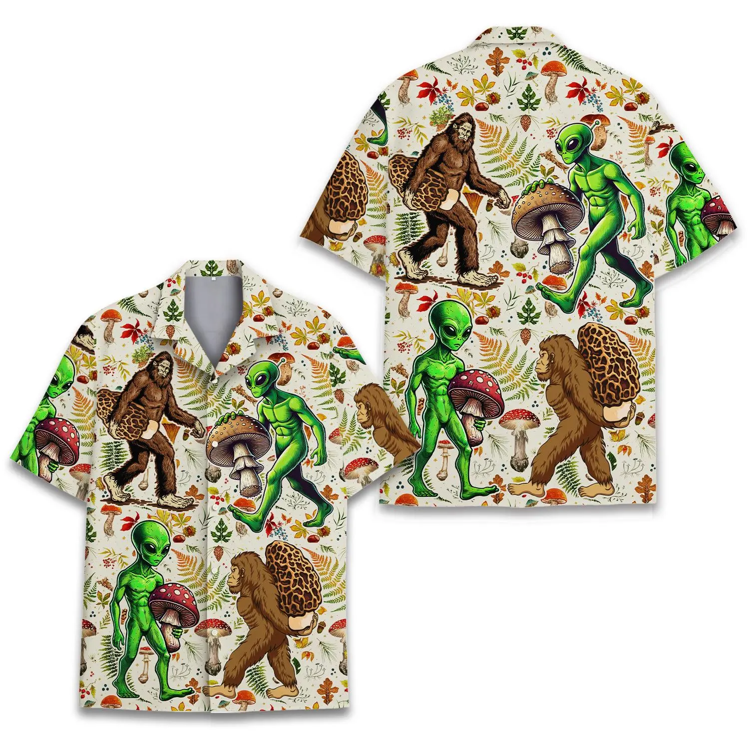 tropical-flower-and-domestic-dog-hawaiian-shirt-2