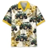 Tropical Green Tractor Hawaiian Shirt HWBN2763688 - Beltina