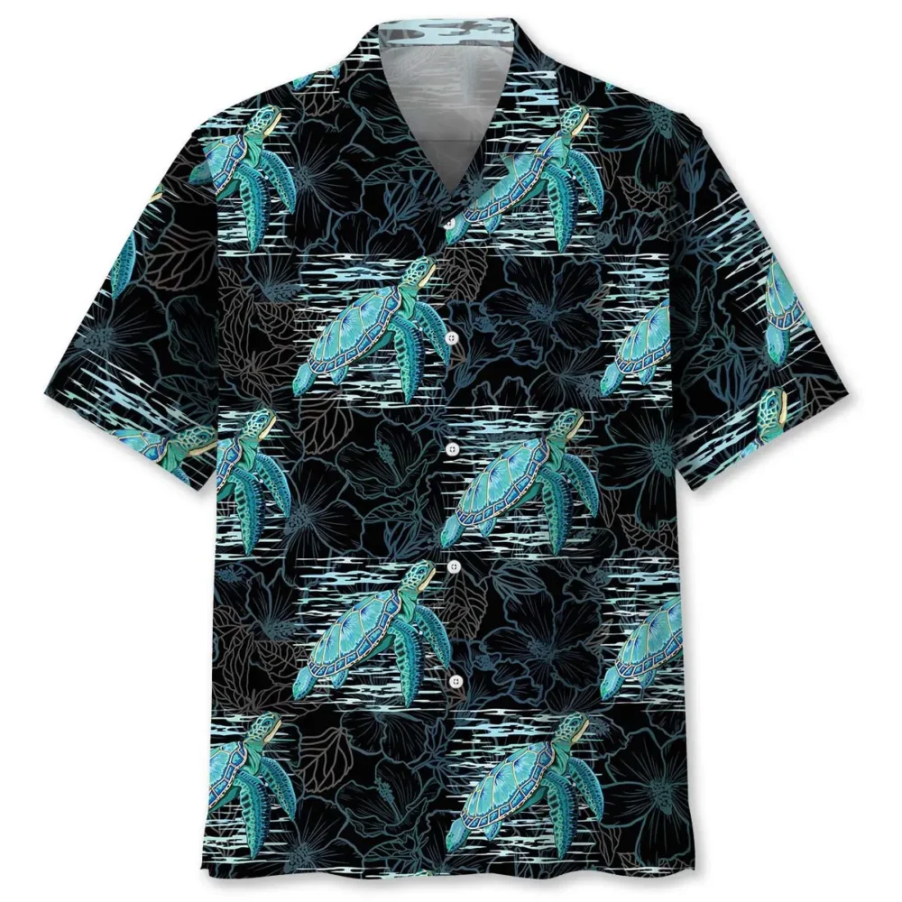 Tropical Hibiscus Turtle Hawaiian Shirt HWBN2762919 - Beltina