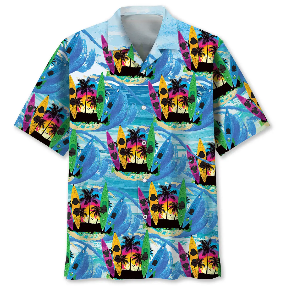 tropical-kayaking-hawaiian-shirt