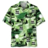 Trucker Green Hawaiian Shirt HWBN2762744 - Beltina