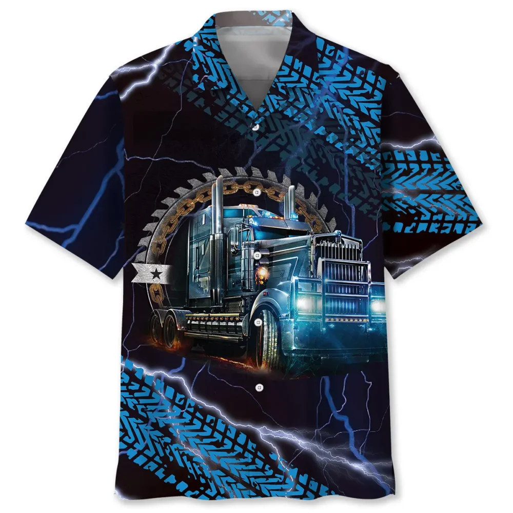 Trucker Light Hawaiian Shirt HWBN2762743 - Beltina