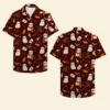 Unisex Hawaiian Shirt Aloha Shirt Summer Vibe Hat & Owl Seamless Pattern - Gifts for Fans HWBN2765598 - Beltina