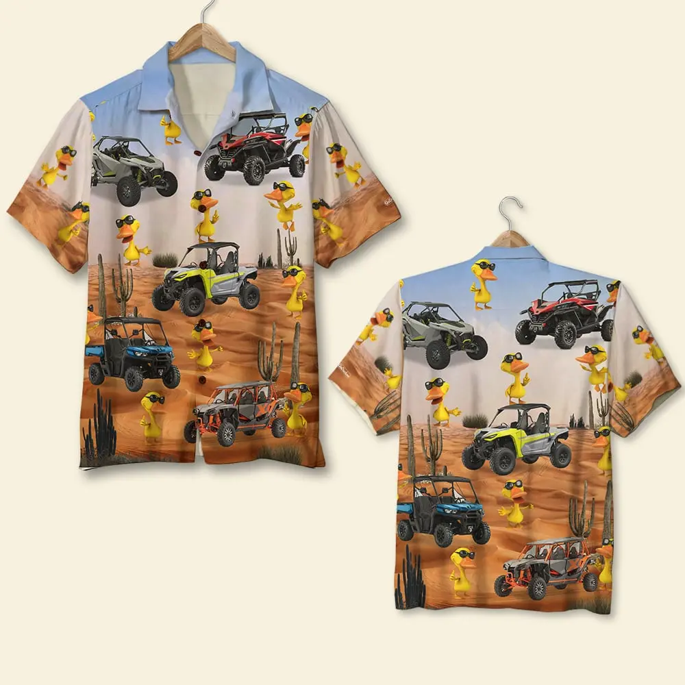 UTV Duck Desert Unisex Hawaiian Shirt Aloha Shirt Summer Vibe HWBN2765590 - Beltina