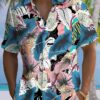 Vegetation Animal Parrot Summer Beach Vacation Hawaiian Shirt HWBN2765257 - Beltina