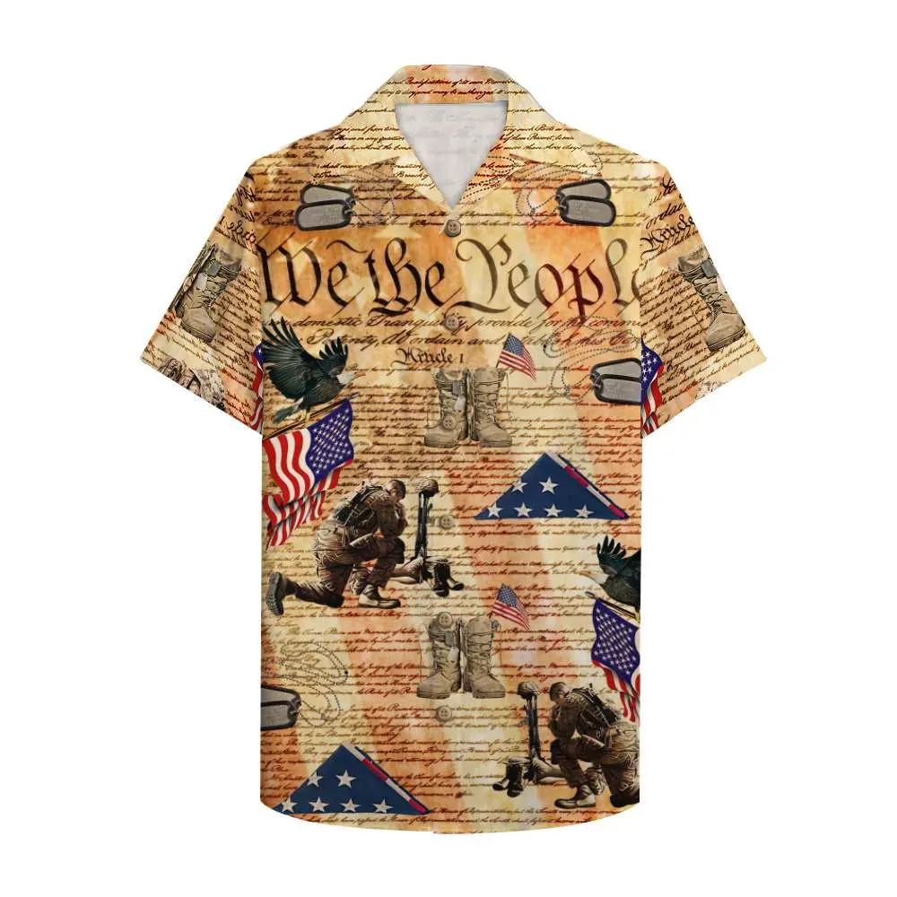 Veteran We The People Unisex Hawaiian Shirt Aloha Shirt HWBN2765633 - Beltina
