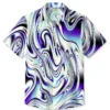 Vintage Abstract Gradient Fluid Psychedelic Print Hawaiian Shirt HWBN2765038 - Beltina