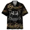 Vintage Black Drum Hawaiian Shirt HWBN2764904 - Beltina