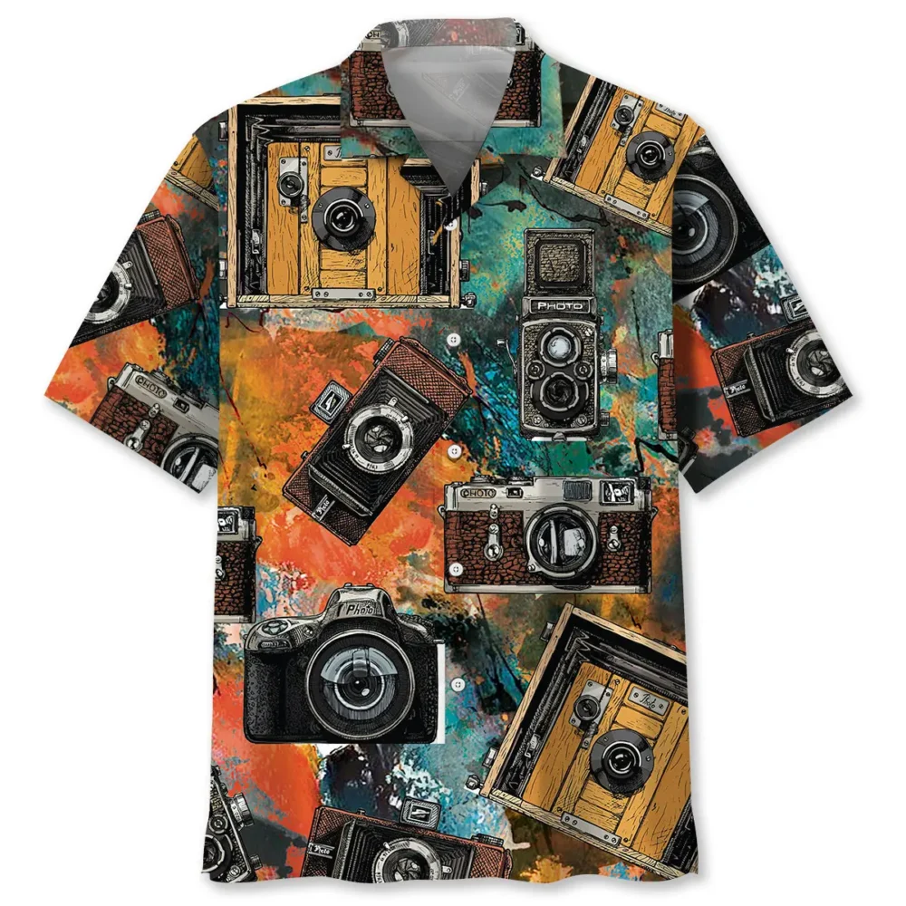 Vintage Camera Hawaiian Shirt HWBN2762899 - Beltina
