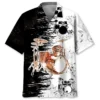 Vintage Drum Black and White Hawaiian Shirt HWBN2764410 - Beltina