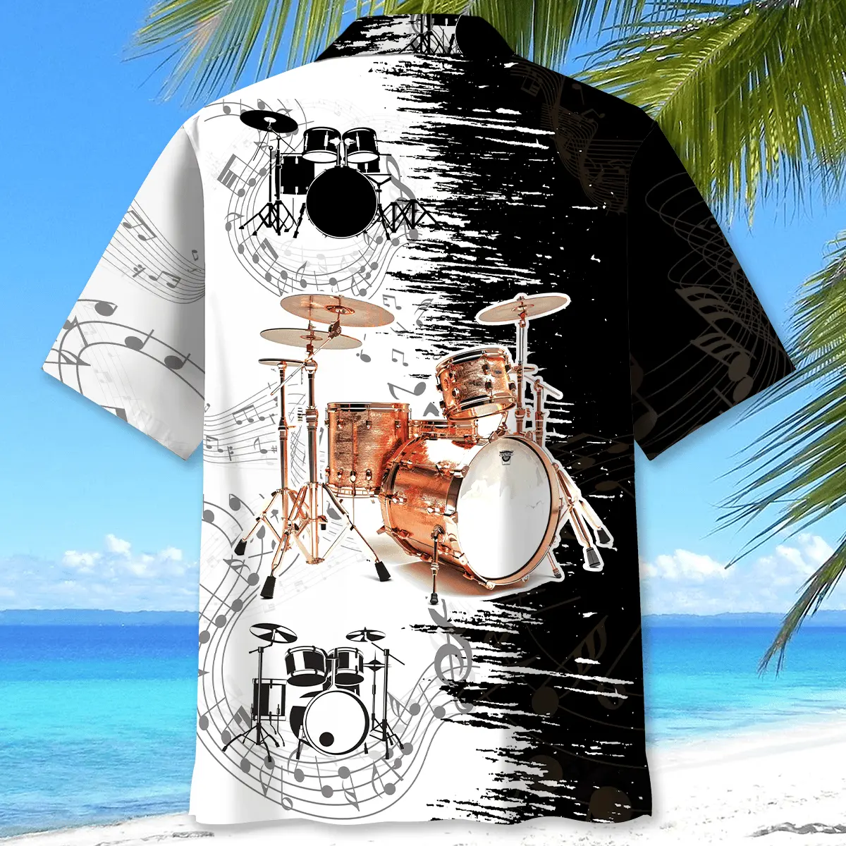 vintage-drum-black-and-white-hawaiian-shirt-3