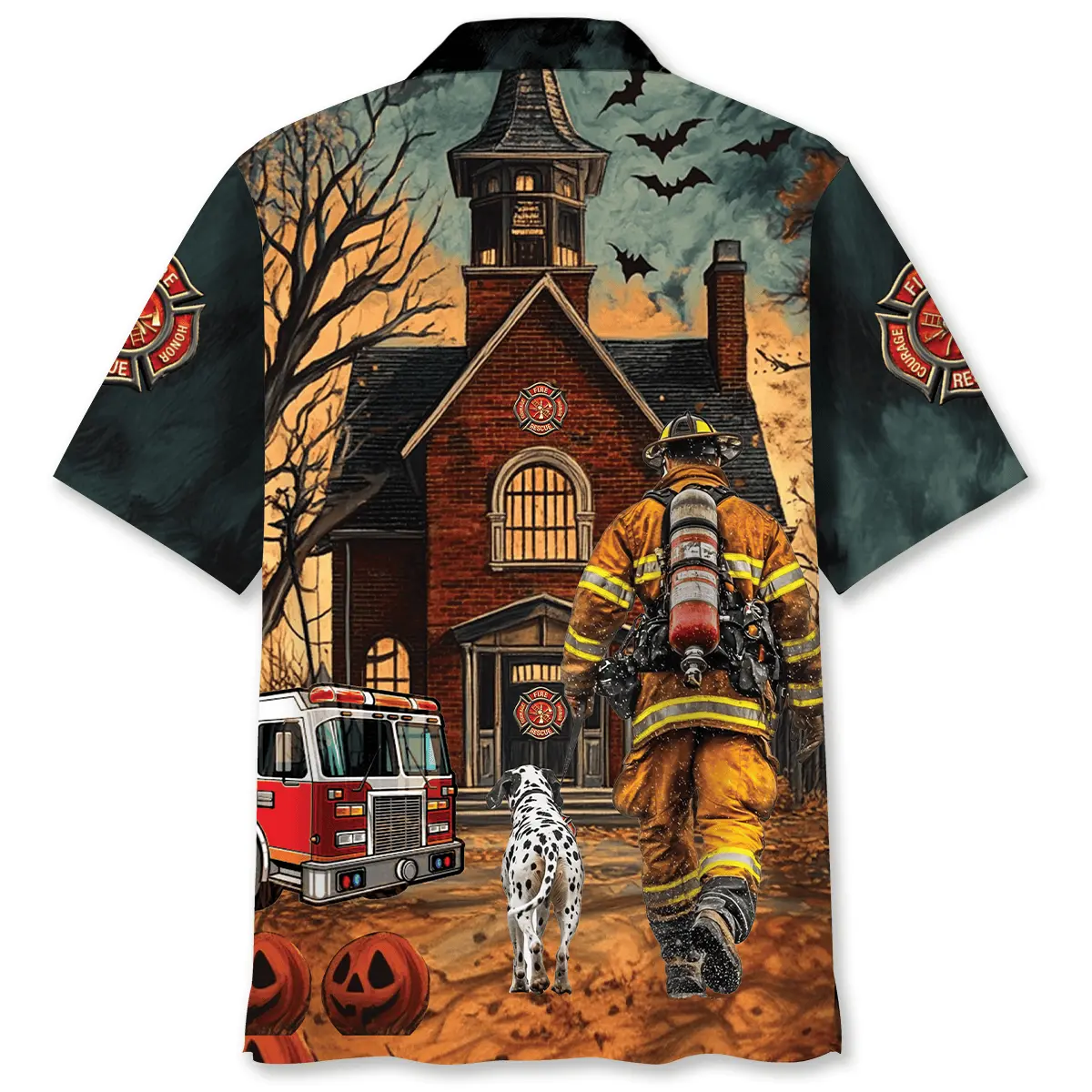 vintage-firefighter-halloween-night-art-hawaiian-shirt-1