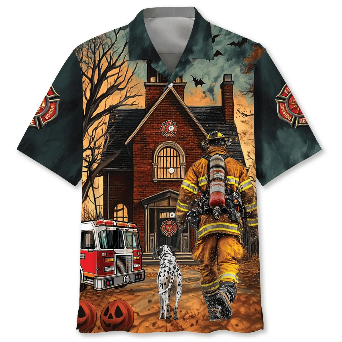 vintage-firefighter-halloween-night-art-hawaiian-shirt