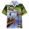 Vintage Fishing Art Hawaiian Shirt HWBN2764866 - Beltina