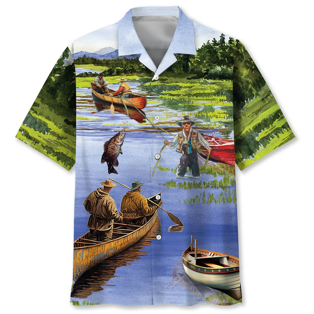 vintage-fishing-art-hawaiian-shirt