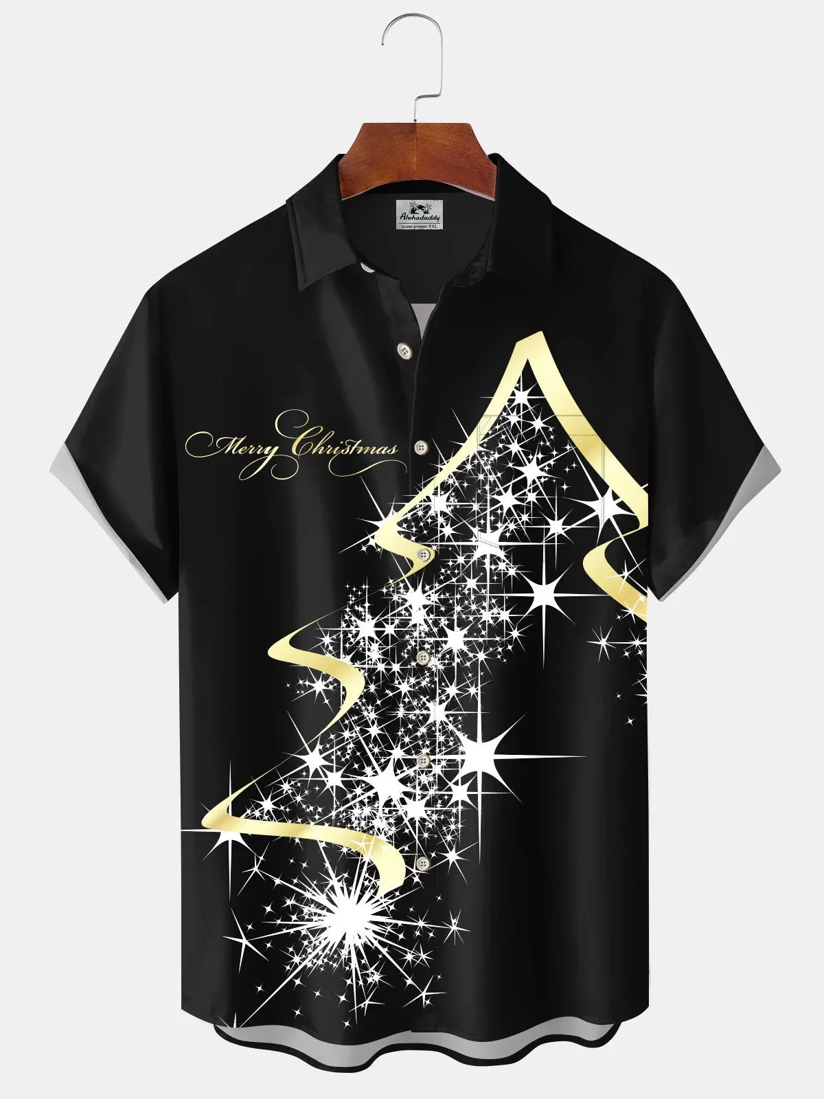 vintage-gradient-christmas-tree-lights-merry-christmas-hawaiian-shirt