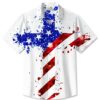 Vintage Holiday American Flag Independence Day Holiday Hawaiian Shirt Polyester Hawaiian Shirts HWBN2765355 - Beltina