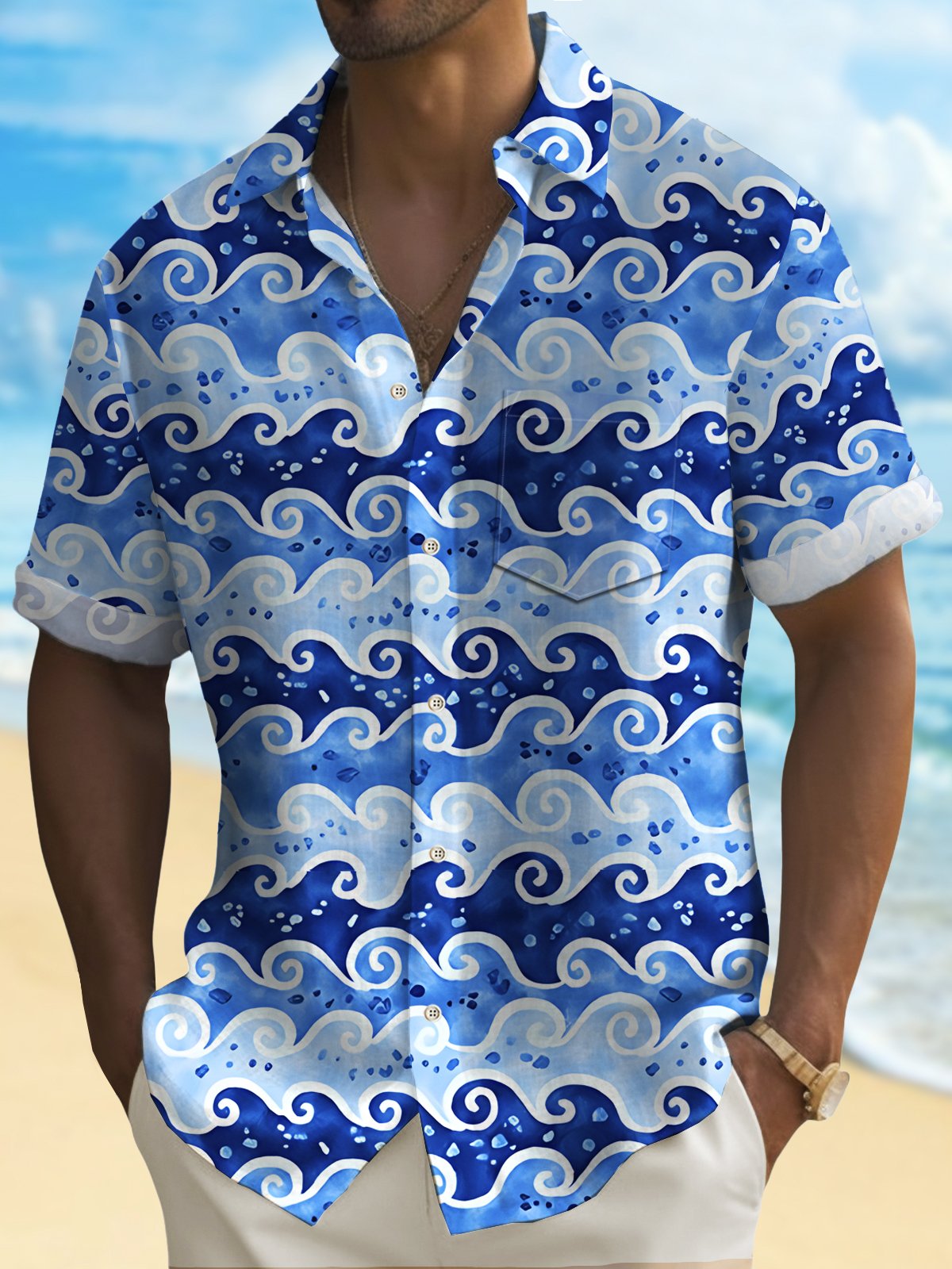 vintage-japanese-wave-blue-mens-art-shirt-ukiyoe-stretch-quick-drying-button-hawaiian-shirts-1