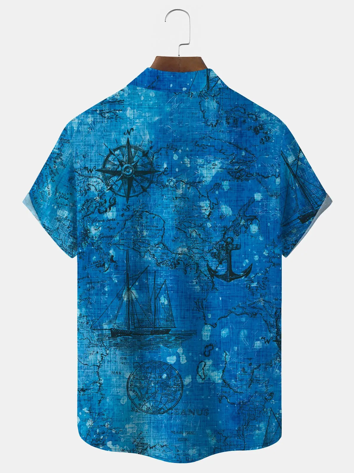 vintage-nautical-blue-mens-hawaiian-shirt-map-art-stretch-easy-care-camp-shirt-big-tall-3