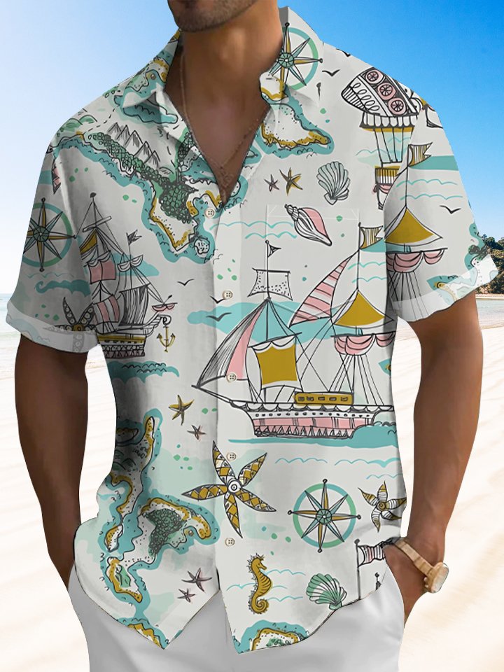 vintage-nautical-ship-travel-map-hawaiian-shirt-1