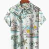 Vintage Nautical Ship Travel Map Hawaiian Shirt HWBN2765253 - Beltina