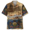 Vintage Pennsylvania State Hawaiian Shirt HWBN2764524 - Beltina