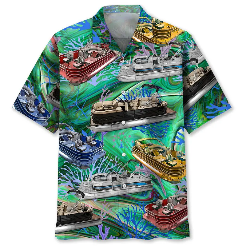 vintage-pontoon-boat-hawaiian-shirt