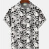 Vintage Skull Floral Plant Beach Men's Hawaiian Shirt HWBN2765303 - Beltina