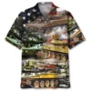 Vintage USA Military Vehicles Hawaiian Shirt HWBN2764890 - Beltina