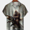 Vintage Vacation Dinosaur Bigfoot Forest Hawaiian Shirt HWBN2765213 - Beltina