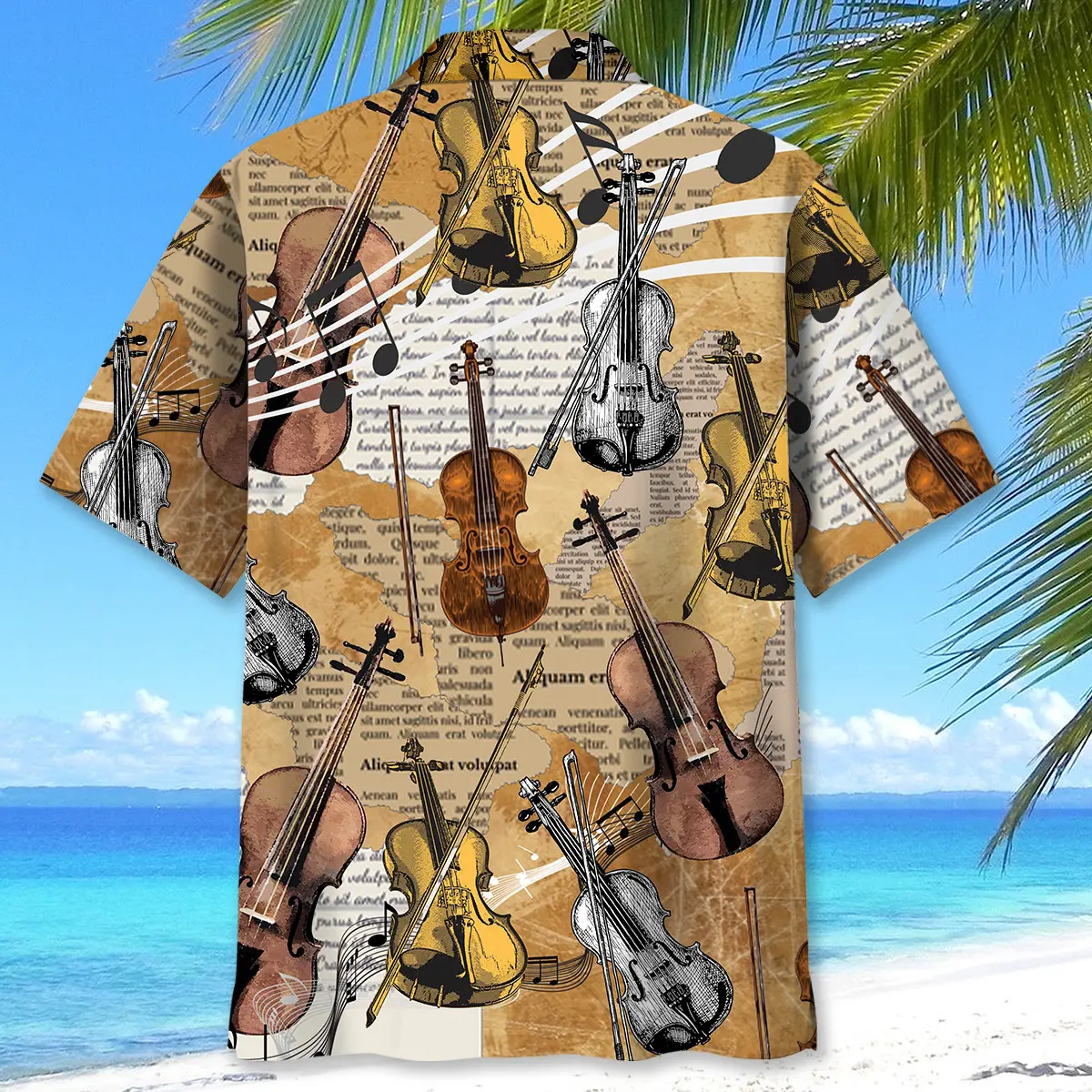 violin-vintage-newspaper-hawaiian-shirt-3